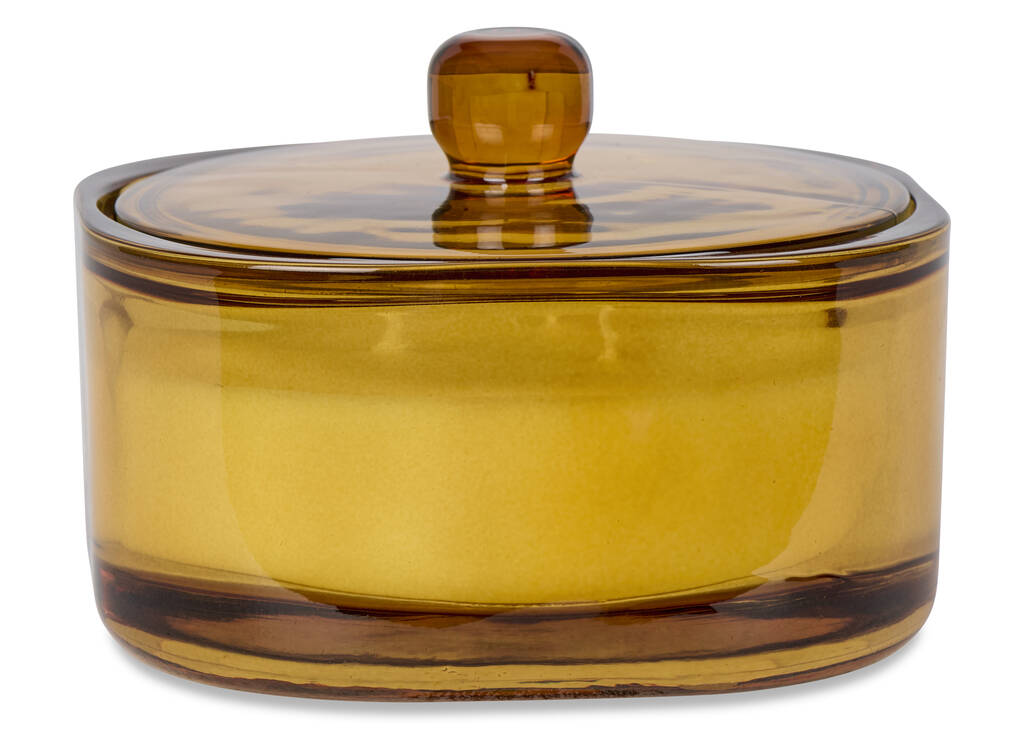 Grande bougie en pot Mimi ambr&eacute;e