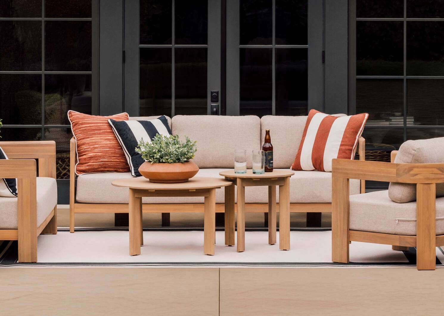 Coussin d&rsquo;ext&eacute;rieur Myrtos 21x21 tamarin