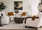 Fauteuil Gloria -Burke naturel