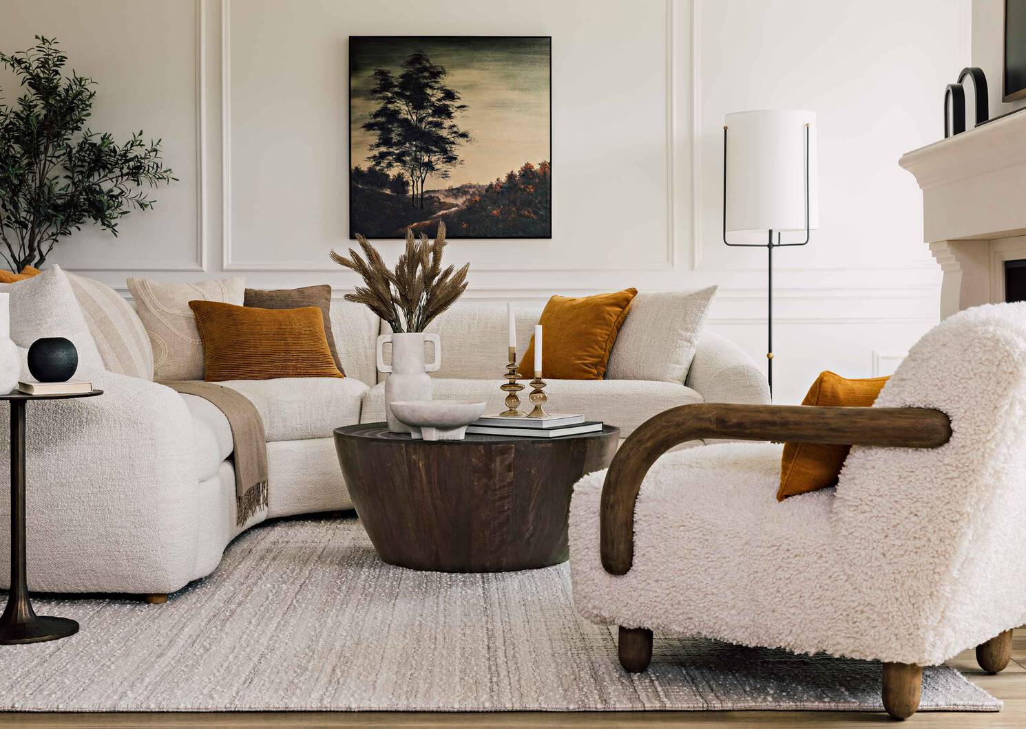 Fauteuil Gloria -Burke naturel
