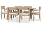 Chaise Cabrie avec coussin -naturelle