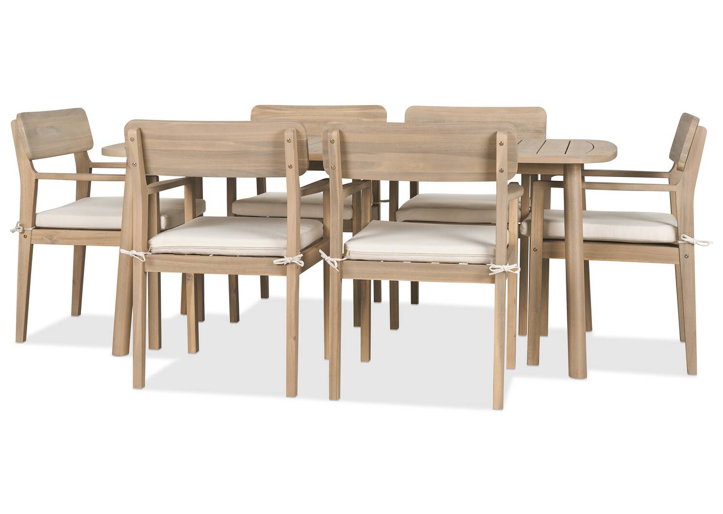 Chaise Cabrie avec coussin -naturelle
