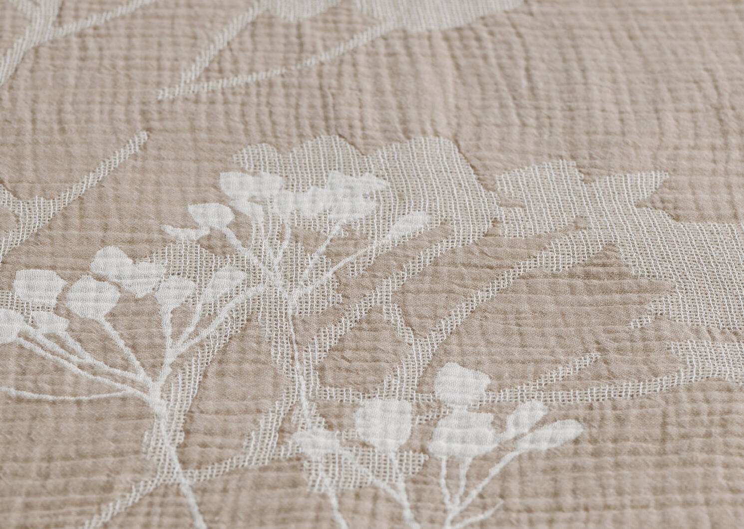Orel Botanical Duvet Set Queen Latte