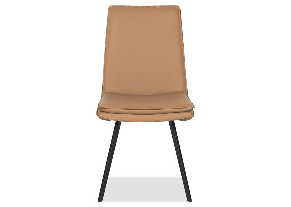 Spence Leather DiningChair -Rory Bourbon