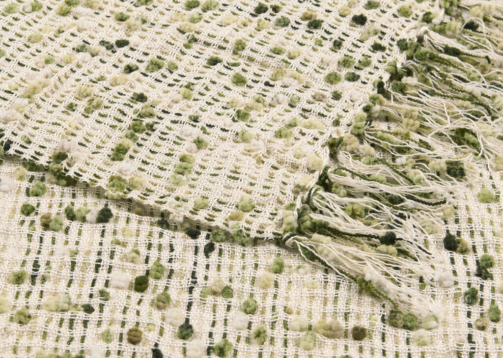 Nola Throw Ivory/Lt. Green/Dk. Green