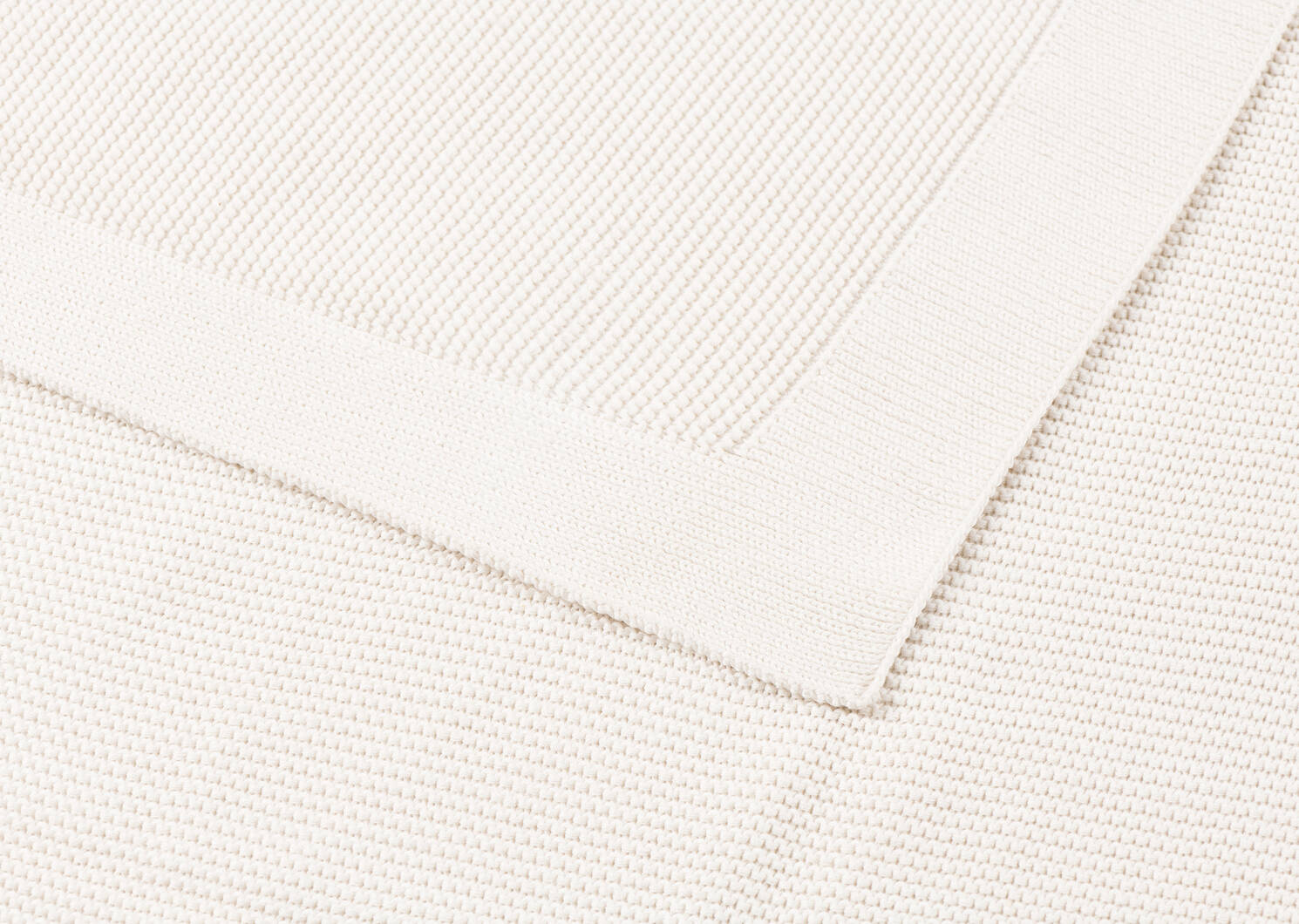 Jeté en coton Ashby ivoire