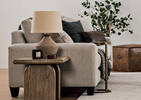 Coussin similicuir Jarvis 12x22 br foncé