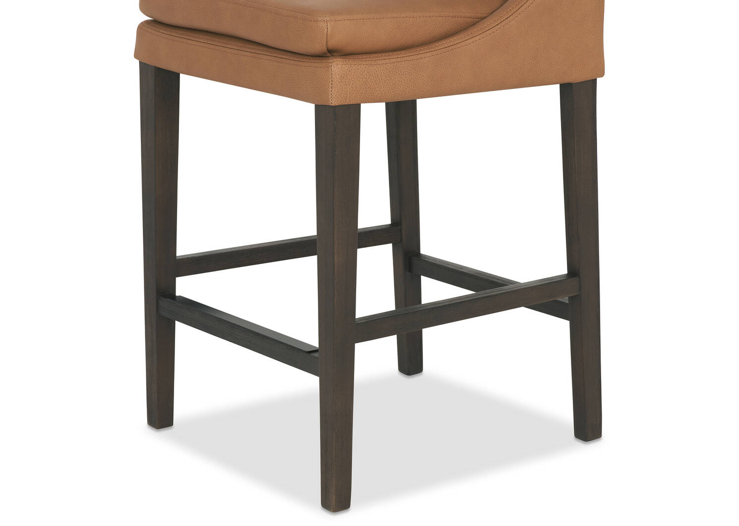 Tabouret en cuir Maurizio -Torino argile
