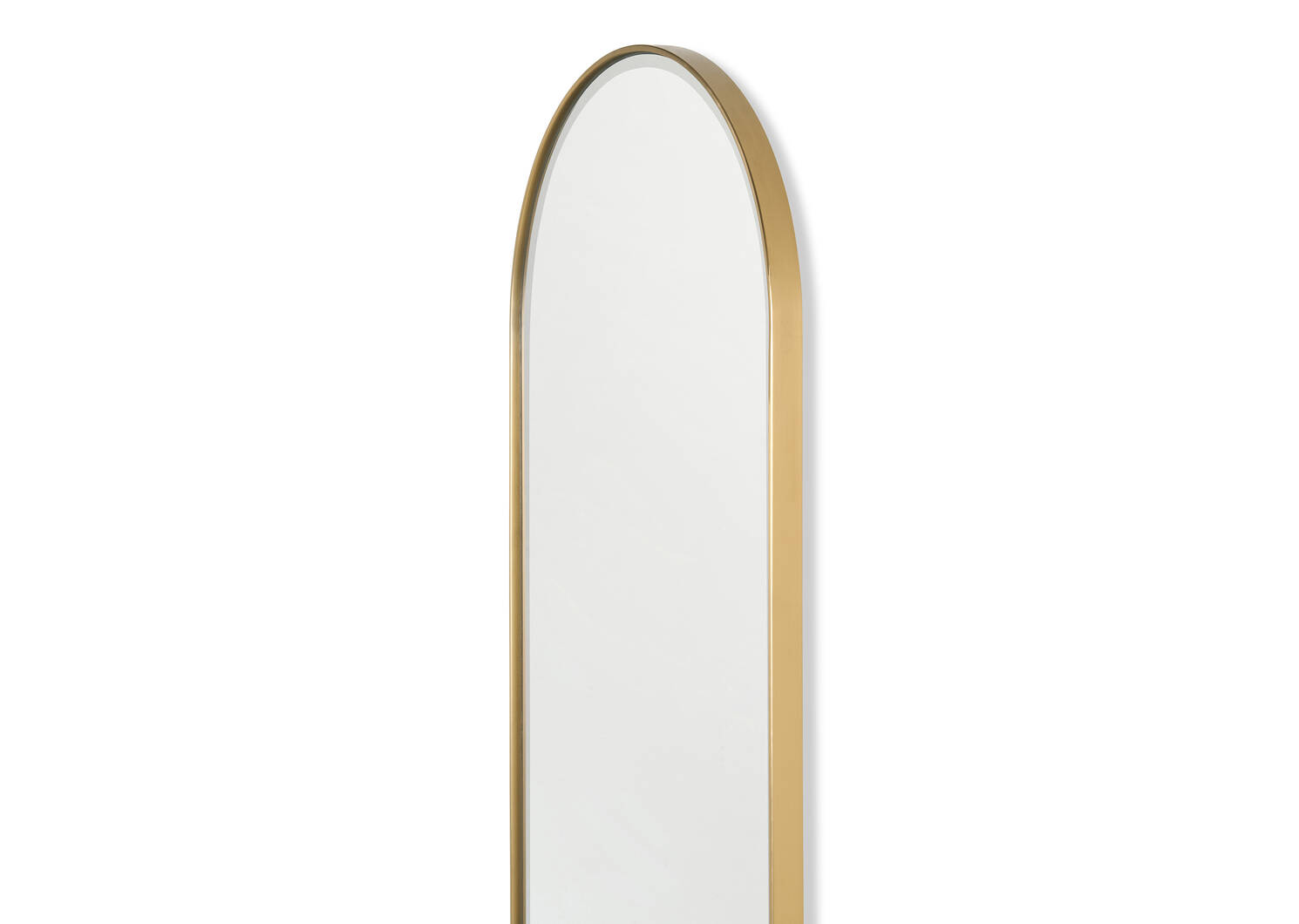 Erika Wall Mirror Oval Brass