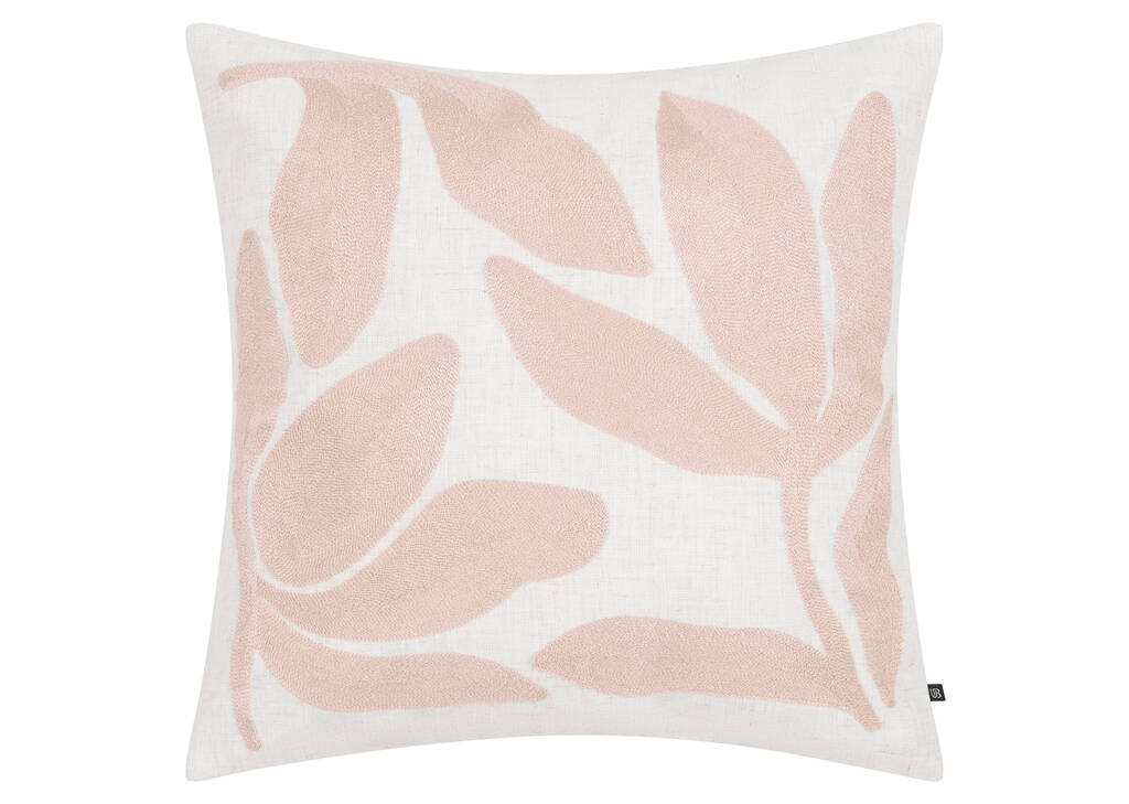 Coussin floral Keri 20x20 iv/rose voil&eacute;