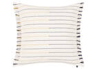 Bosa Striped Pillow 20x20 Iv/Navy/Amb