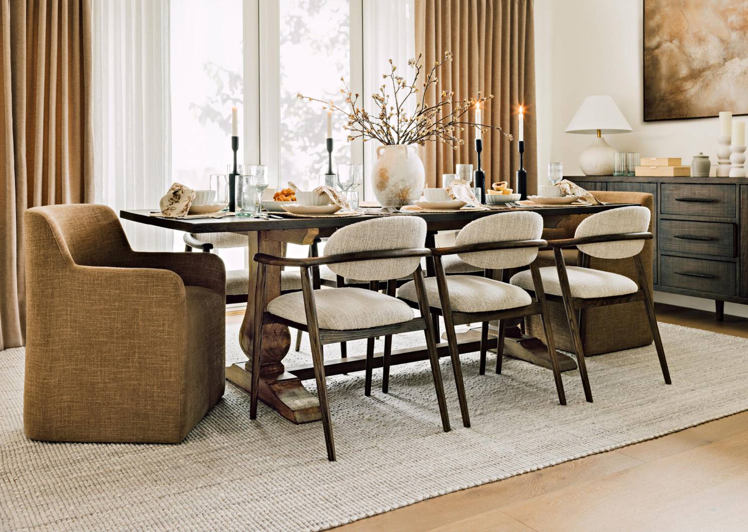 Adair Dining Table -Hughes Umber/Ale