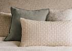 Monaro Cotton Pillow 14x24 Ivory/Blk