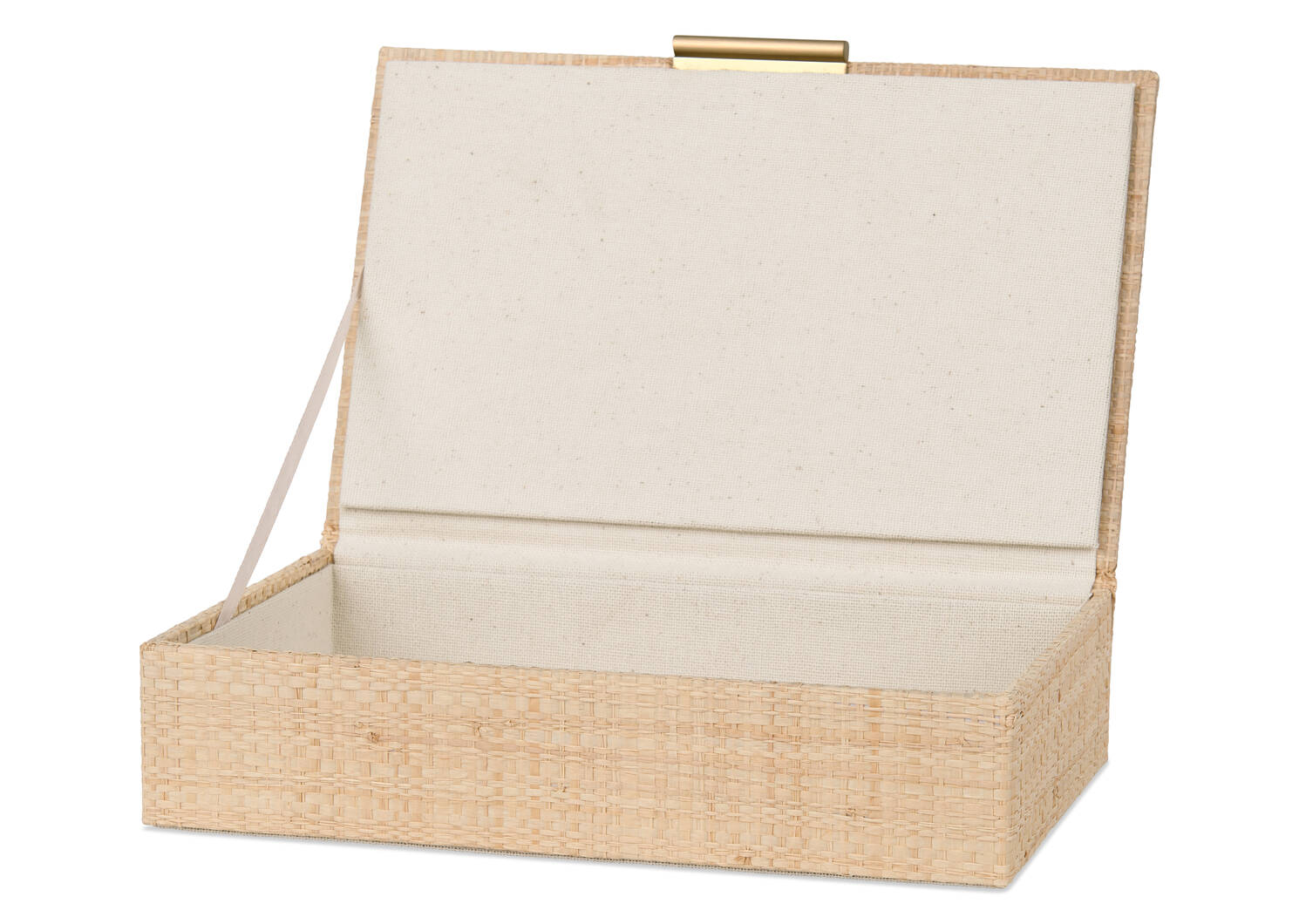 Rollins Raffia Storage Box Small Natural