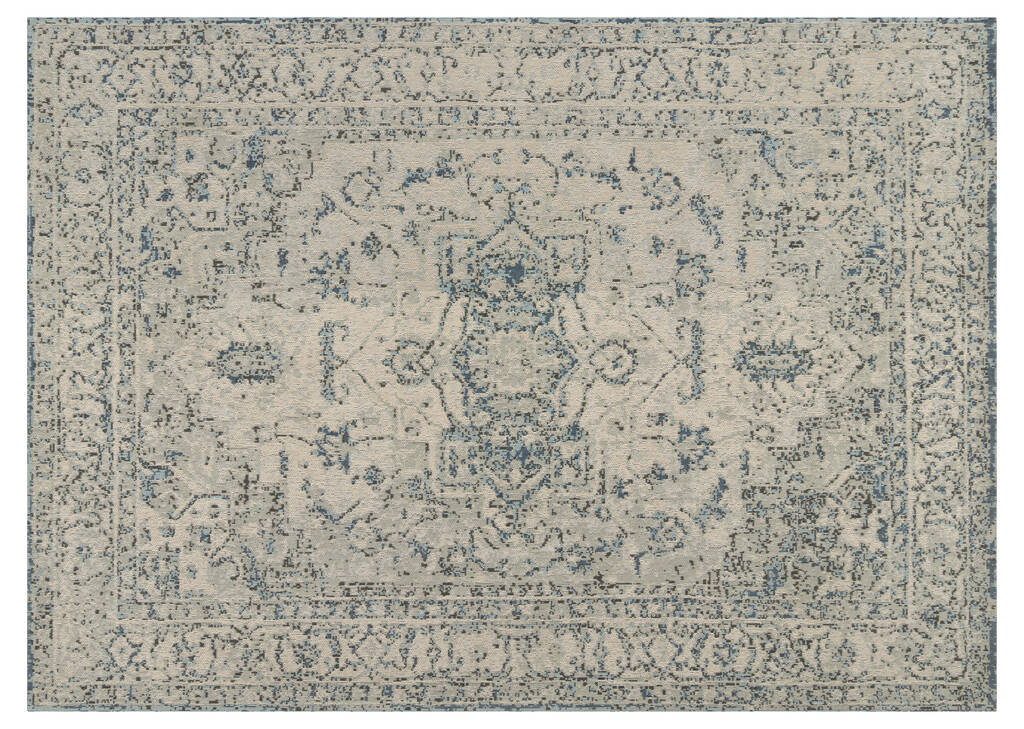 Tapis Kari 108x144 sable/bleu