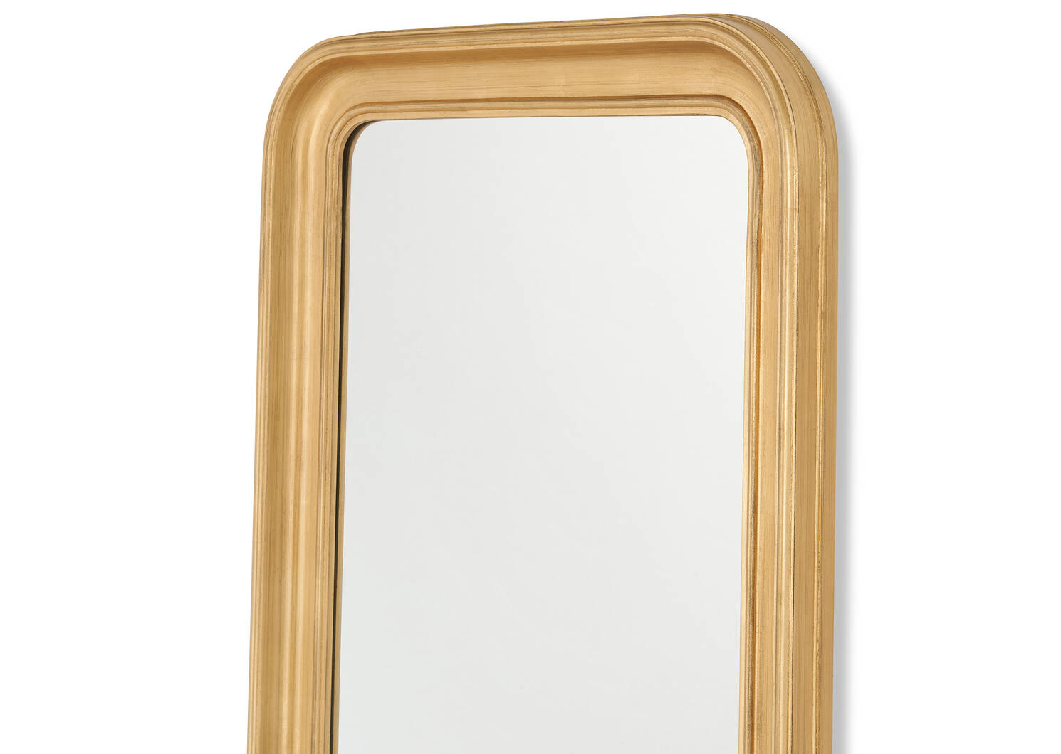 Yvonne Mantle Mirror Antiqued Brass