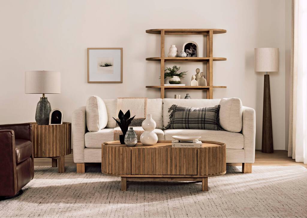 Alfie Coffee Table -Chastain Flax