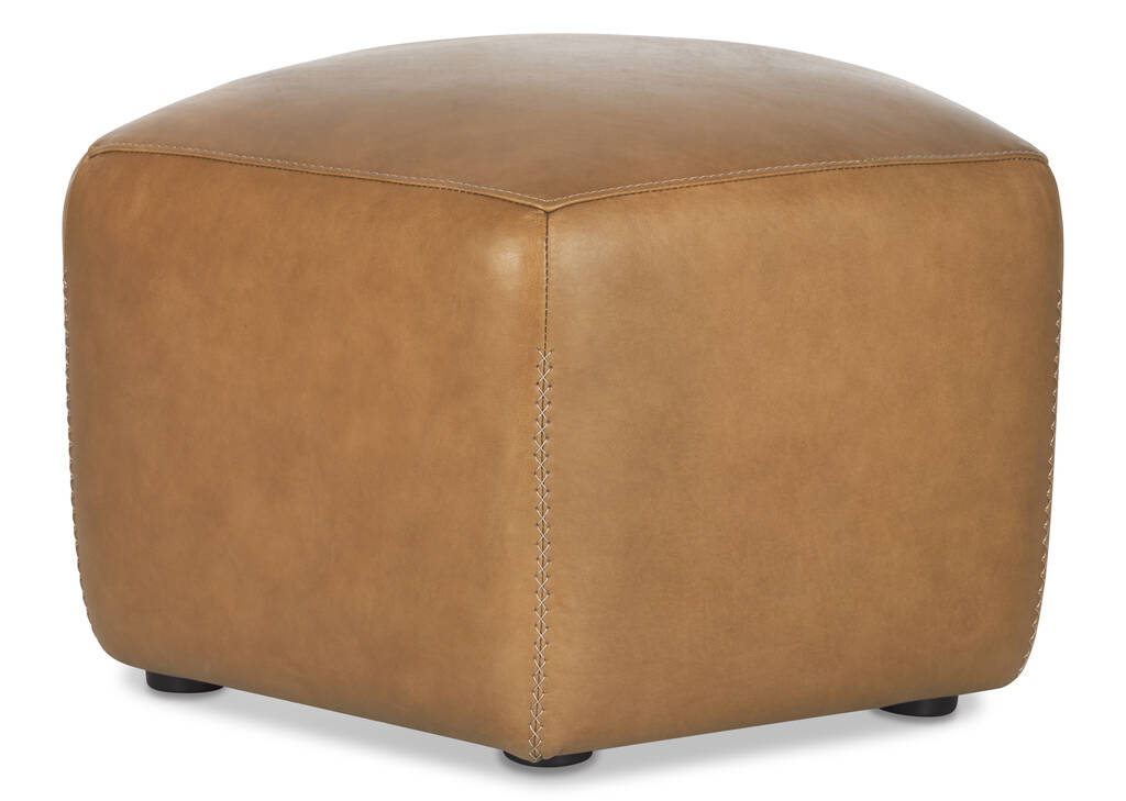 Repose-pieds cuir Myers -Adler brun cl