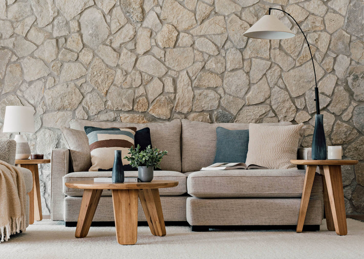 Table basse Rideau -Miro naturel