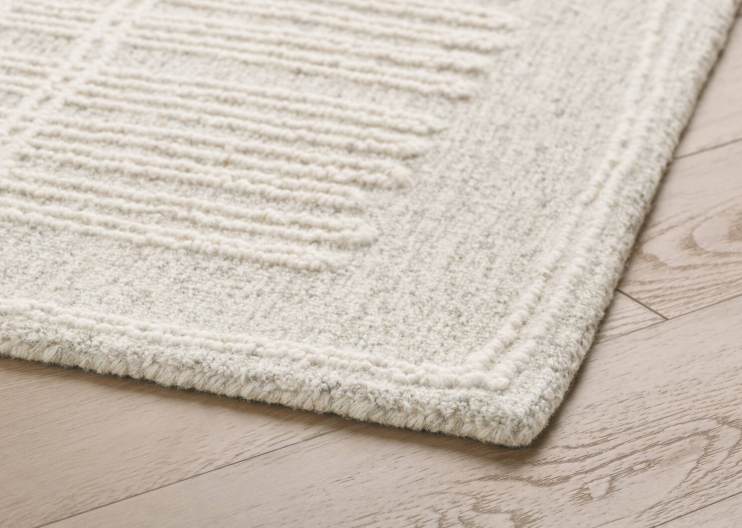 Nichols Wool Runner 30x84 Grey/Ivory