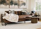 Coussin Evora 12x22 sable/noir