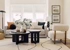 Tapis en laine Ramsey 60x96 ivoire/noir