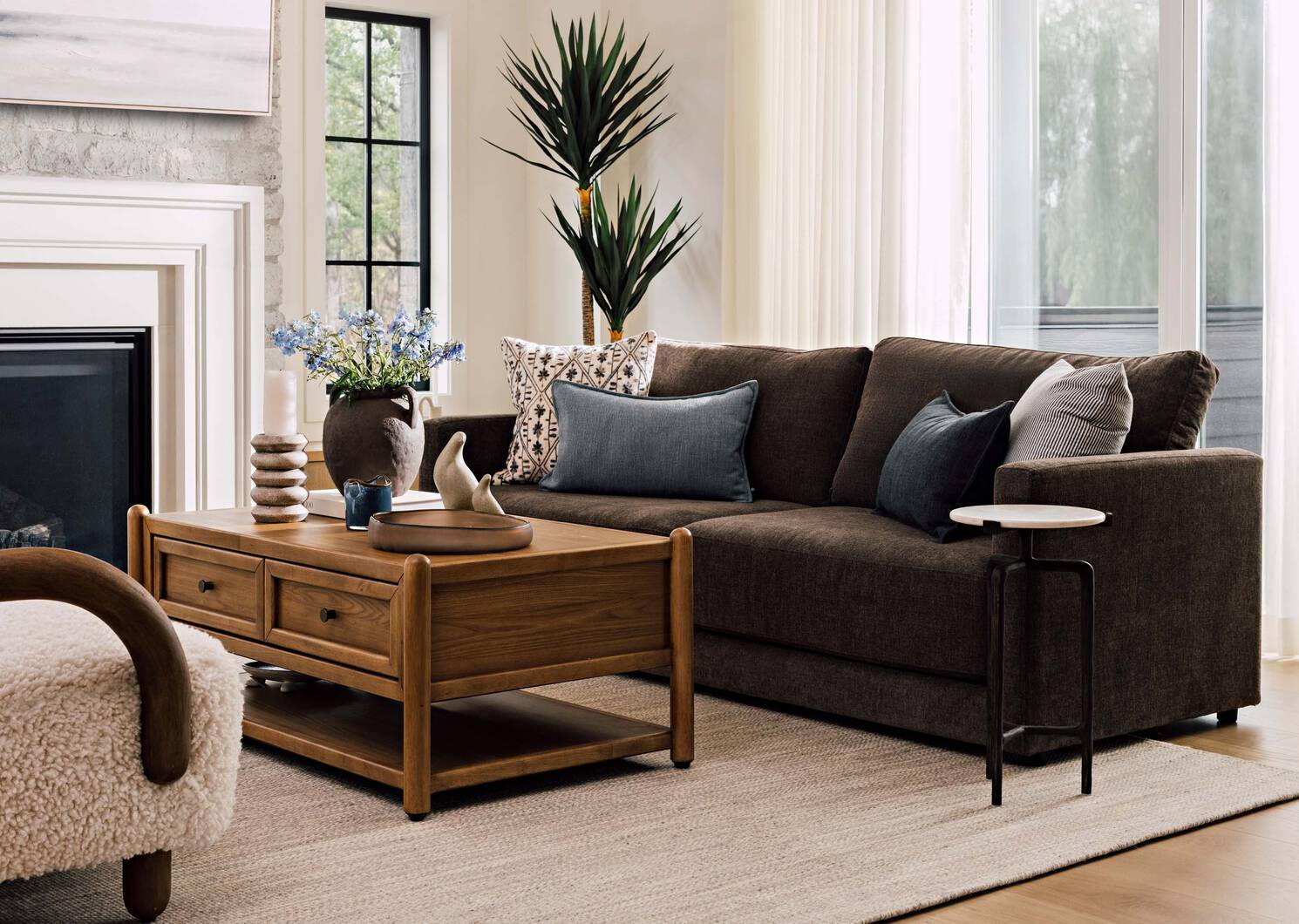 Adley Sofa -Nirvana Truffle