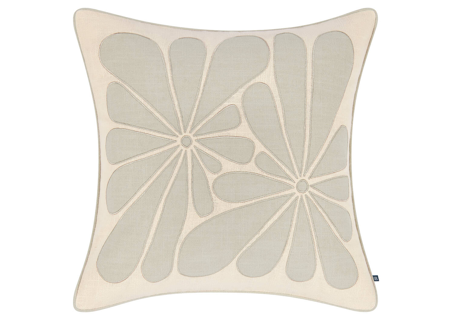 Coussin coton floral Sylva 20x20 iv/sab