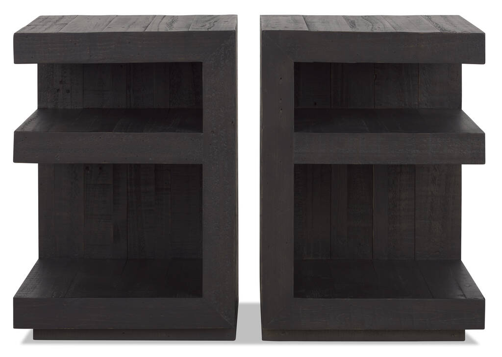 Tables de chevet Rooke (2)-Malta corbeau