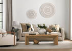 Fauteuil piv. en cuir Simone -Ari craie