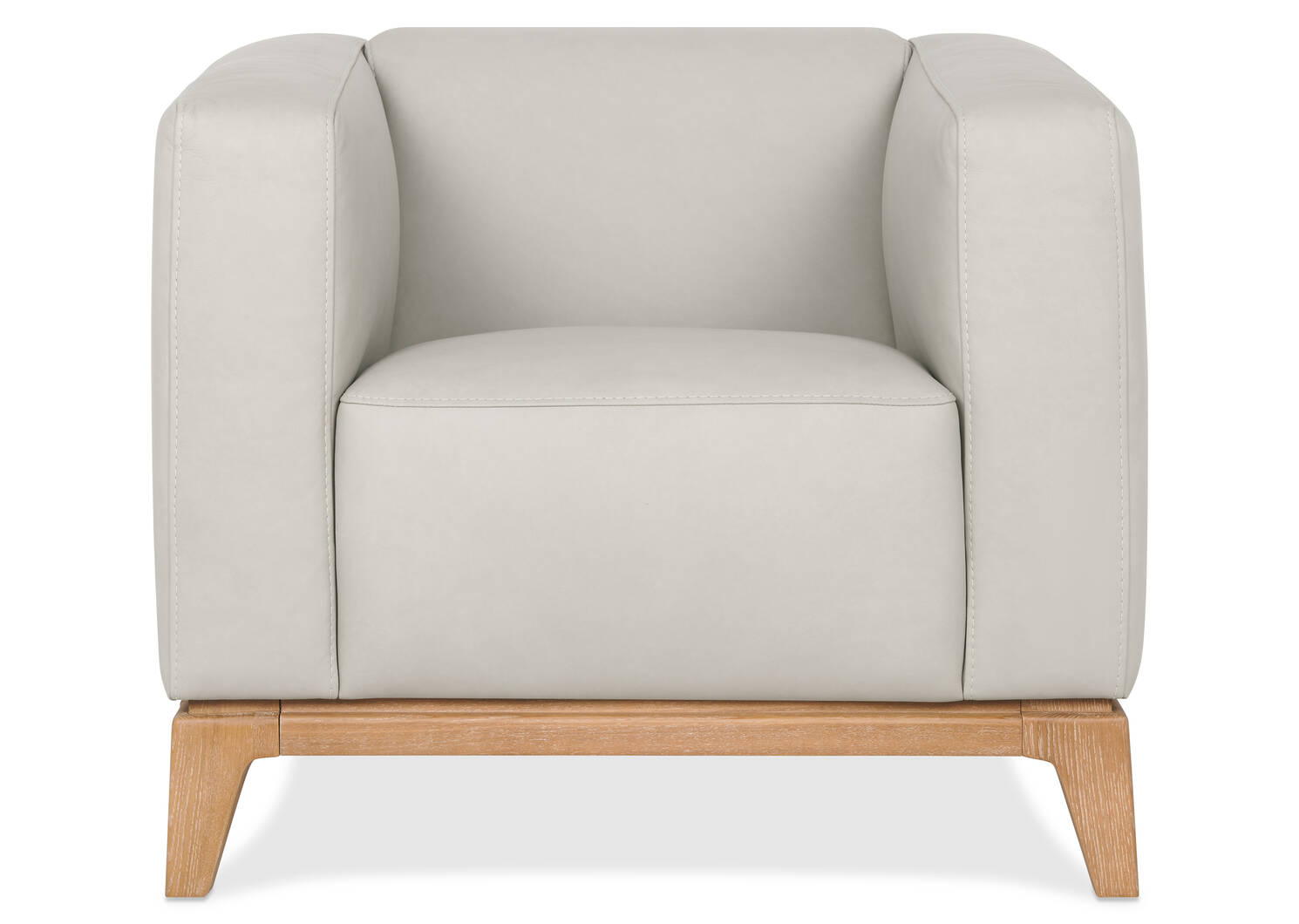 Fauteuil en cuir Cowan -Vana brouillard