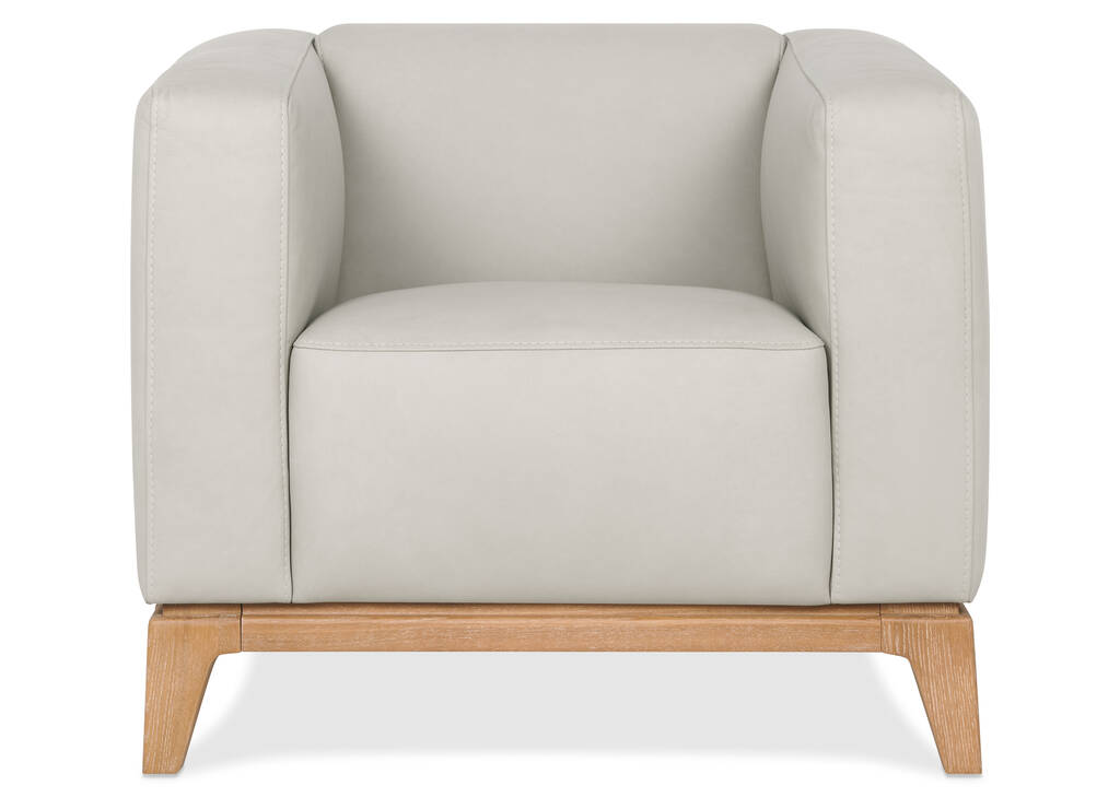 Fauteuil en cuir Cowan -Vana brouillard