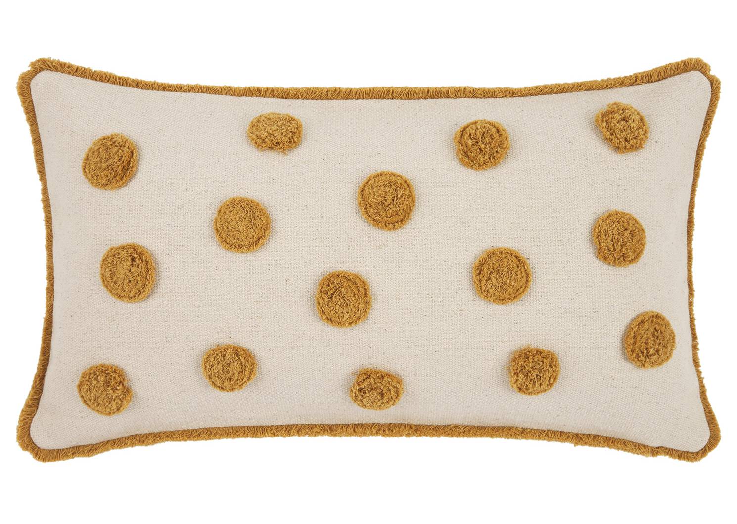 Whitney Polka Dot Toss 12x22 Goldfiel