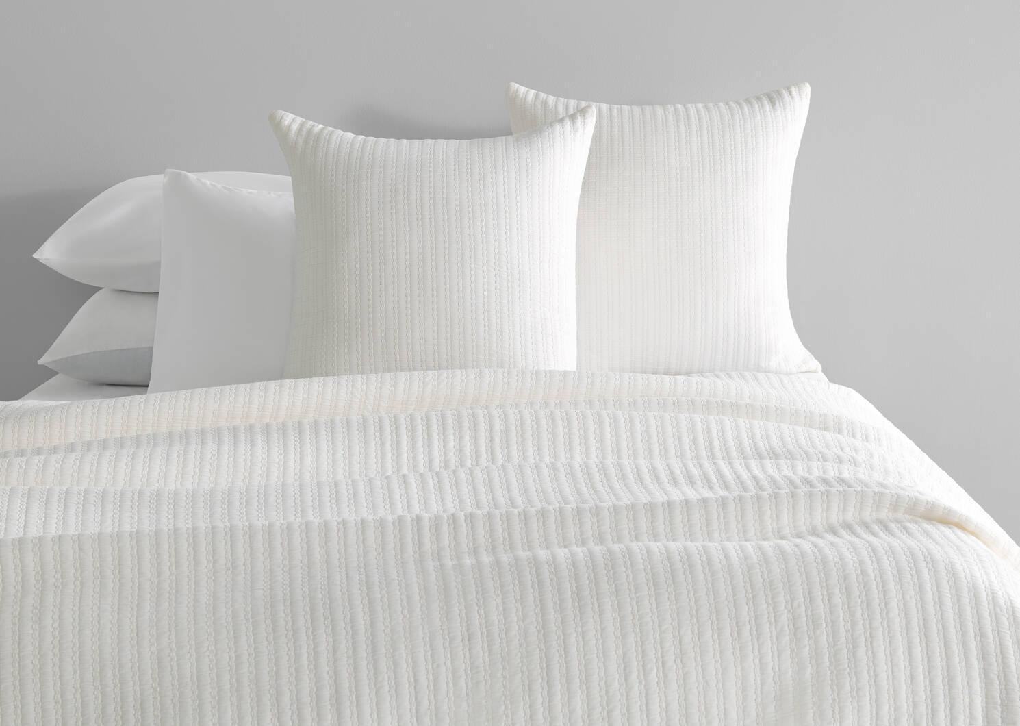 Monaco Cotton Coverlet Ivory