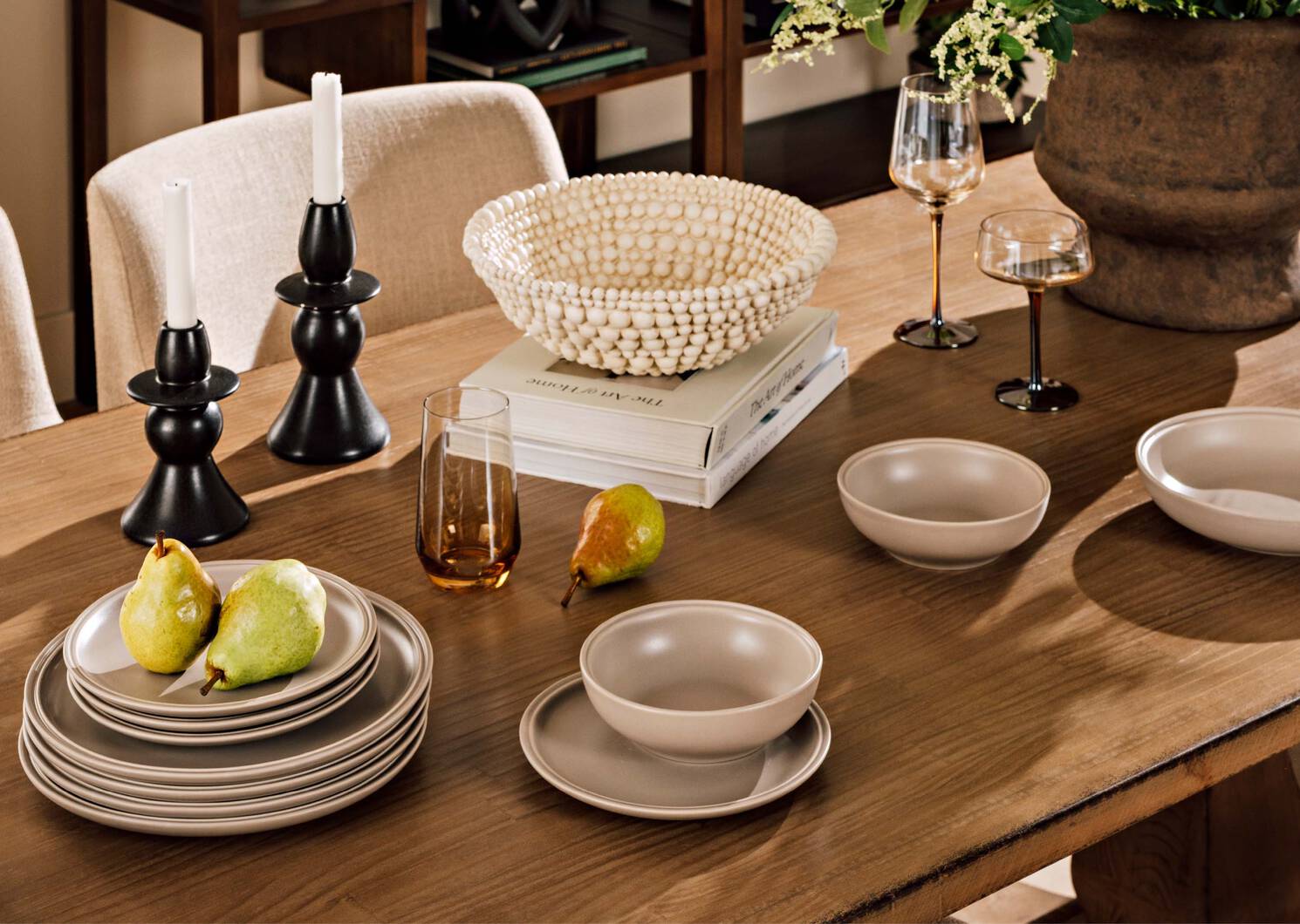 Verre &agrave; vin Abie topaze/cognac