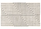 Tapis en laine Rohe 60x96 ivoire/noir