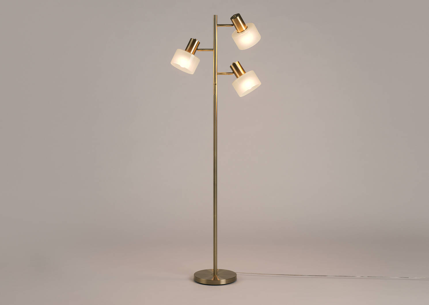 Lampe sur pied Arnett laiton
