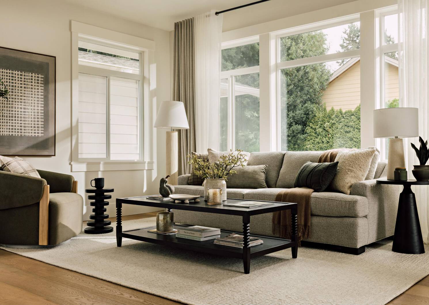 Tapis Casis 108x144 gris/ivoire