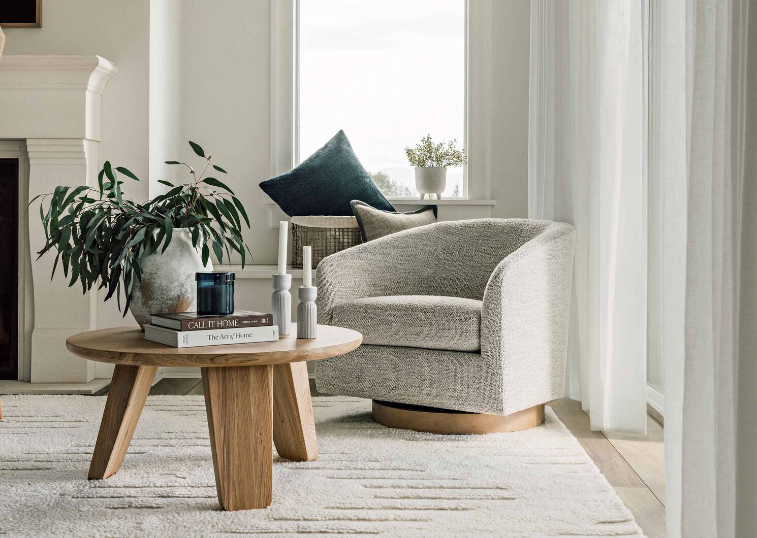 Table basse Rideau -Miro naturel