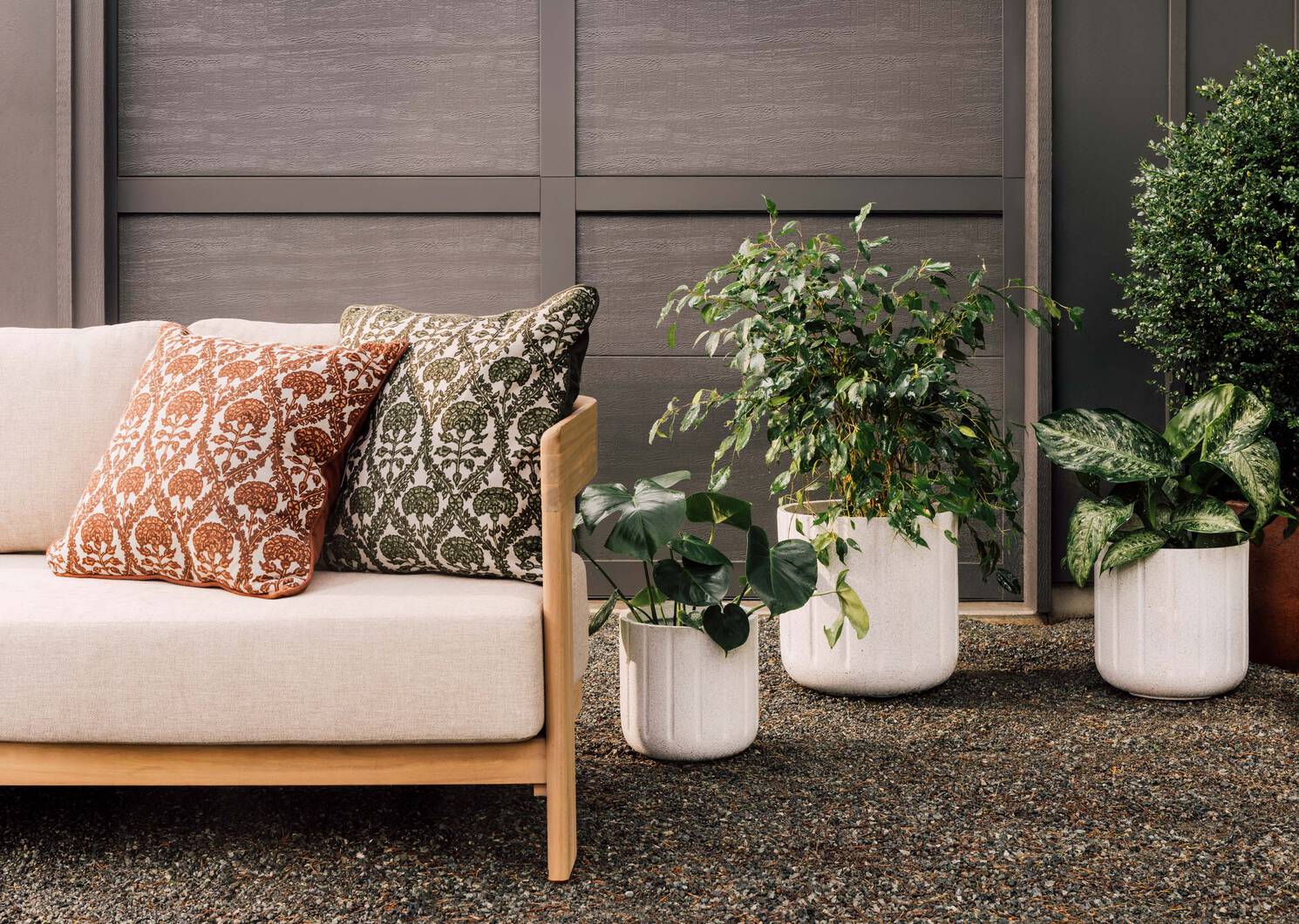 Petit cache-pot Kora blanc