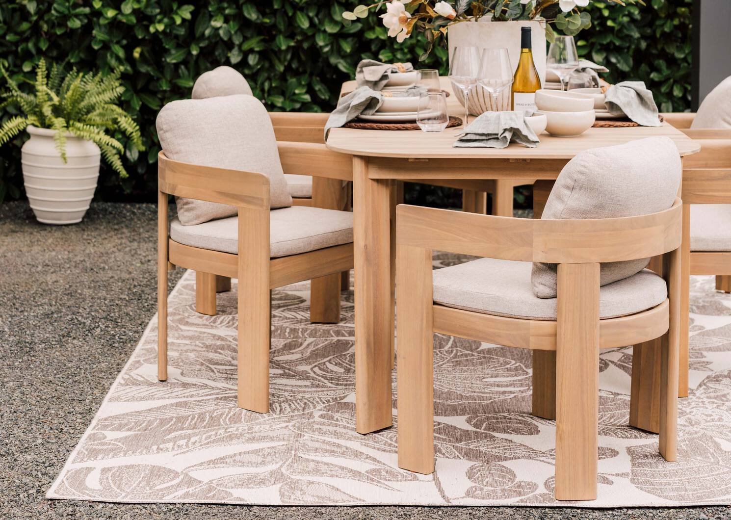 Tonga Outdoor Dining Chair -Elio Oyster