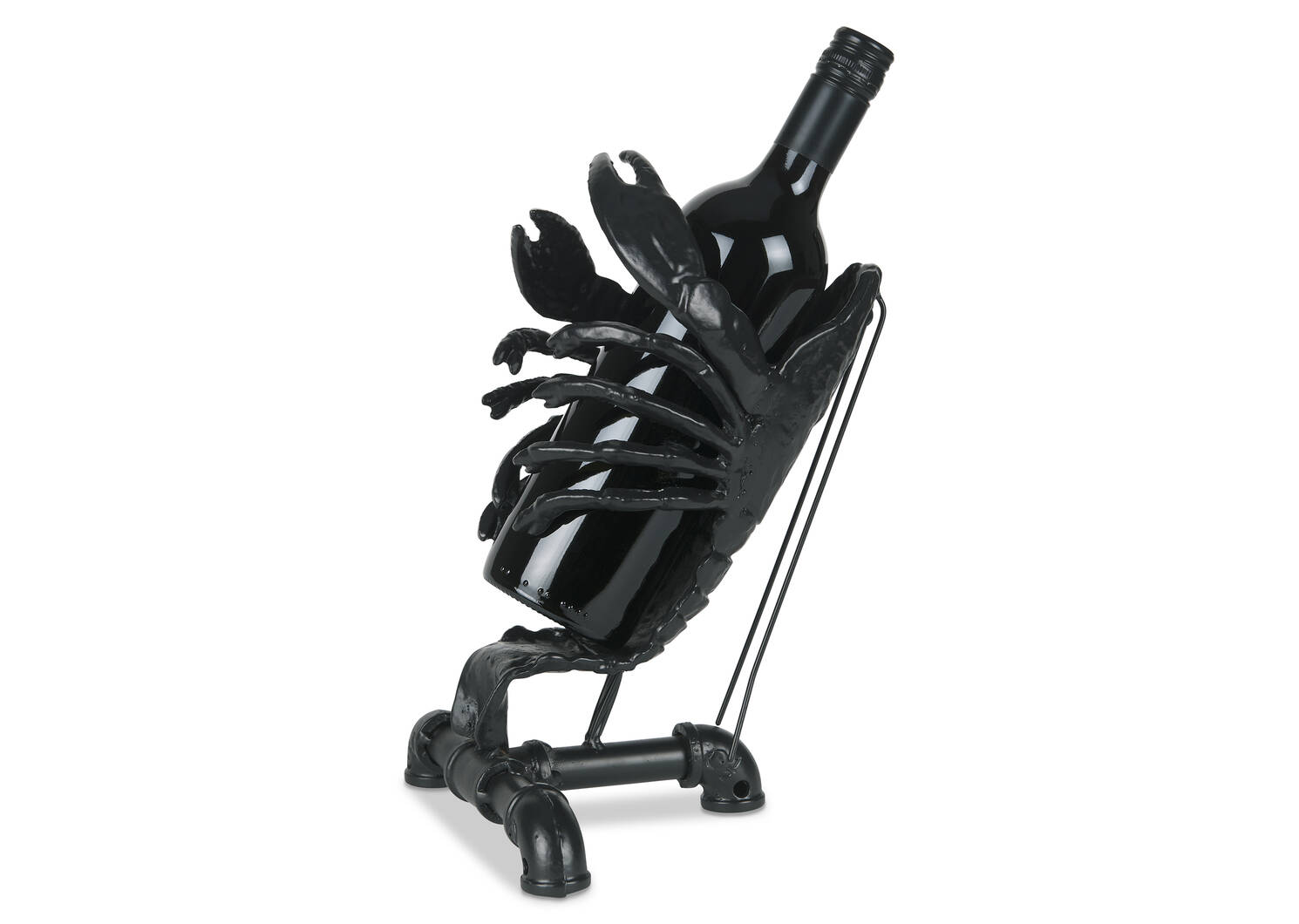 Buoy Lobster Wine Bottle Holder Black