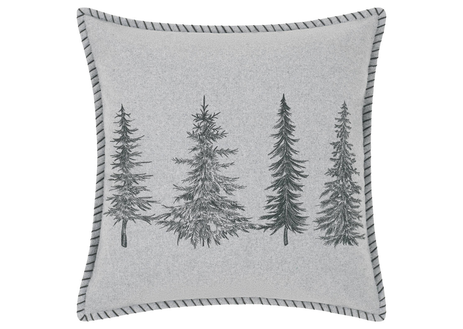 Coussin Trees 20x20 gris pâle
