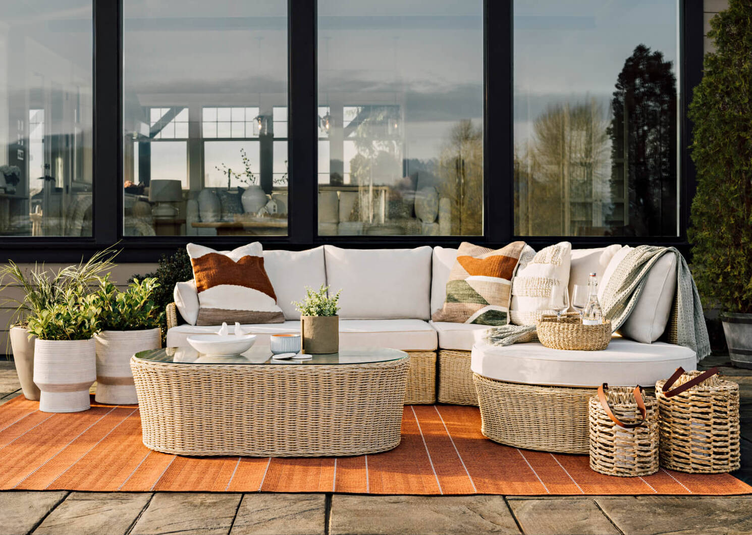 Canapé modulaire d'extérieur Palan -nat.