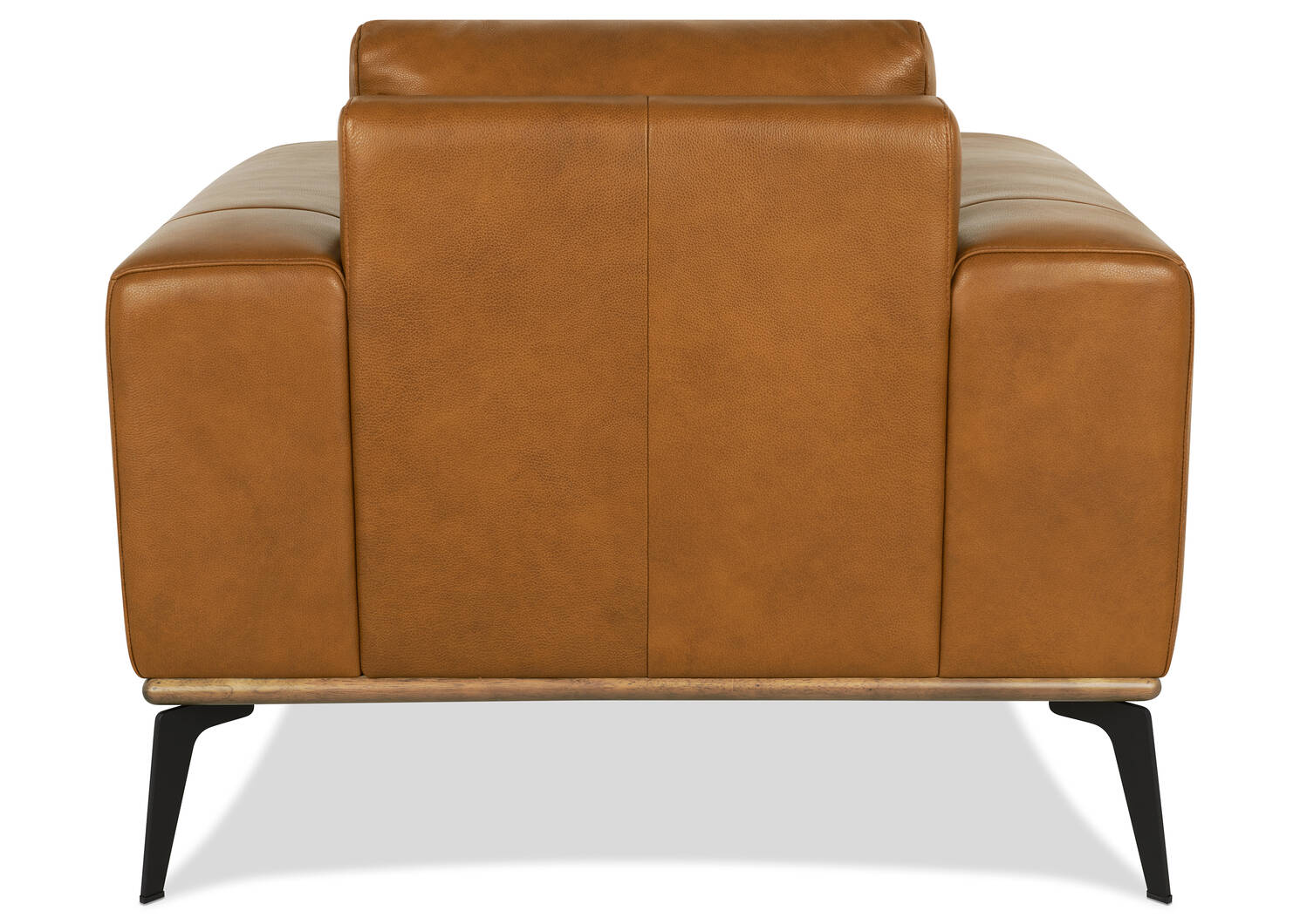 Fauteuil en cuir Alton -Mira cognac