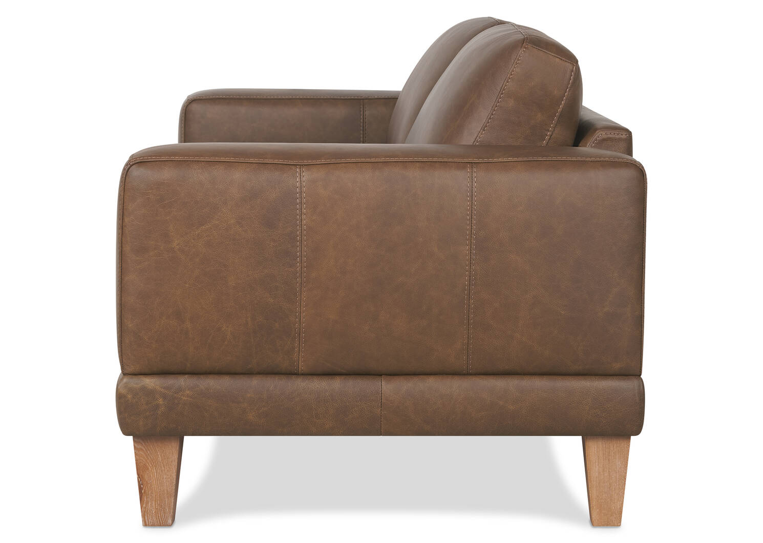 Carson Leather Sofa -Wes Rum