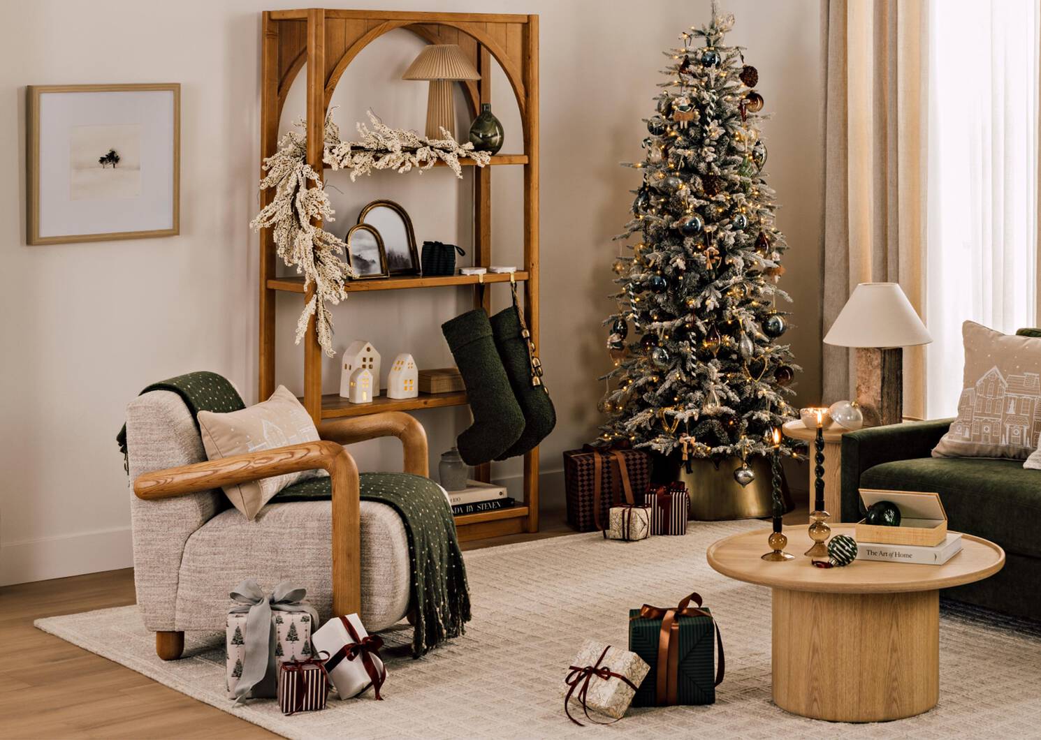 Golden Snowflake Ball Ornament