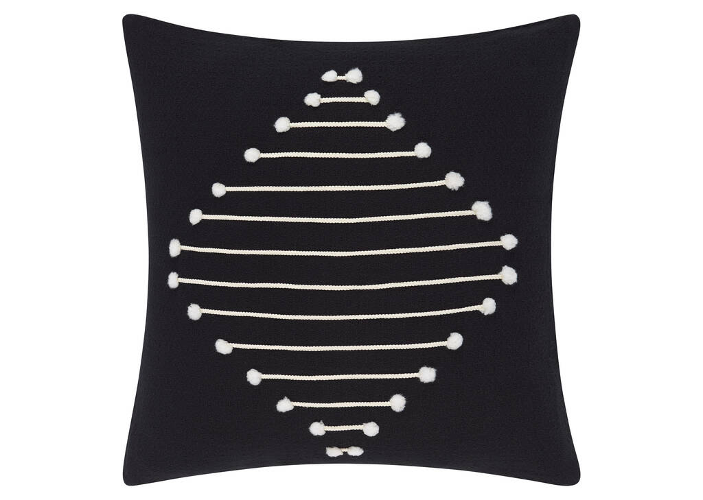 Nairobi Toss 20x20 Black/Ivory