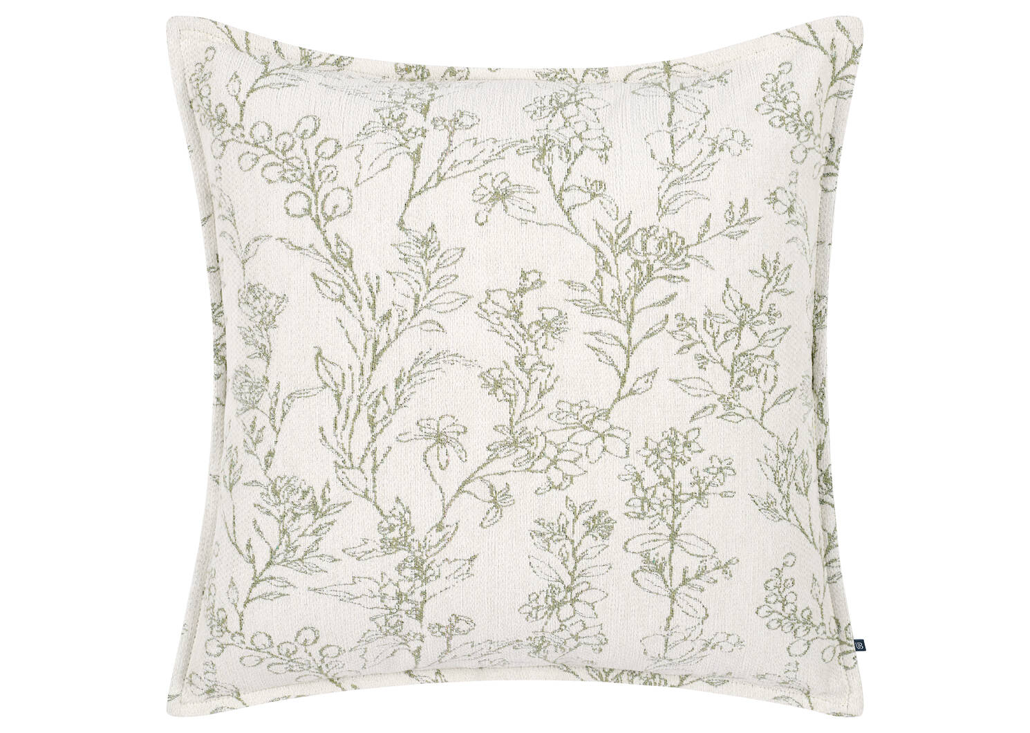 Coussin botanique Taisie 20x20 iv/sauge