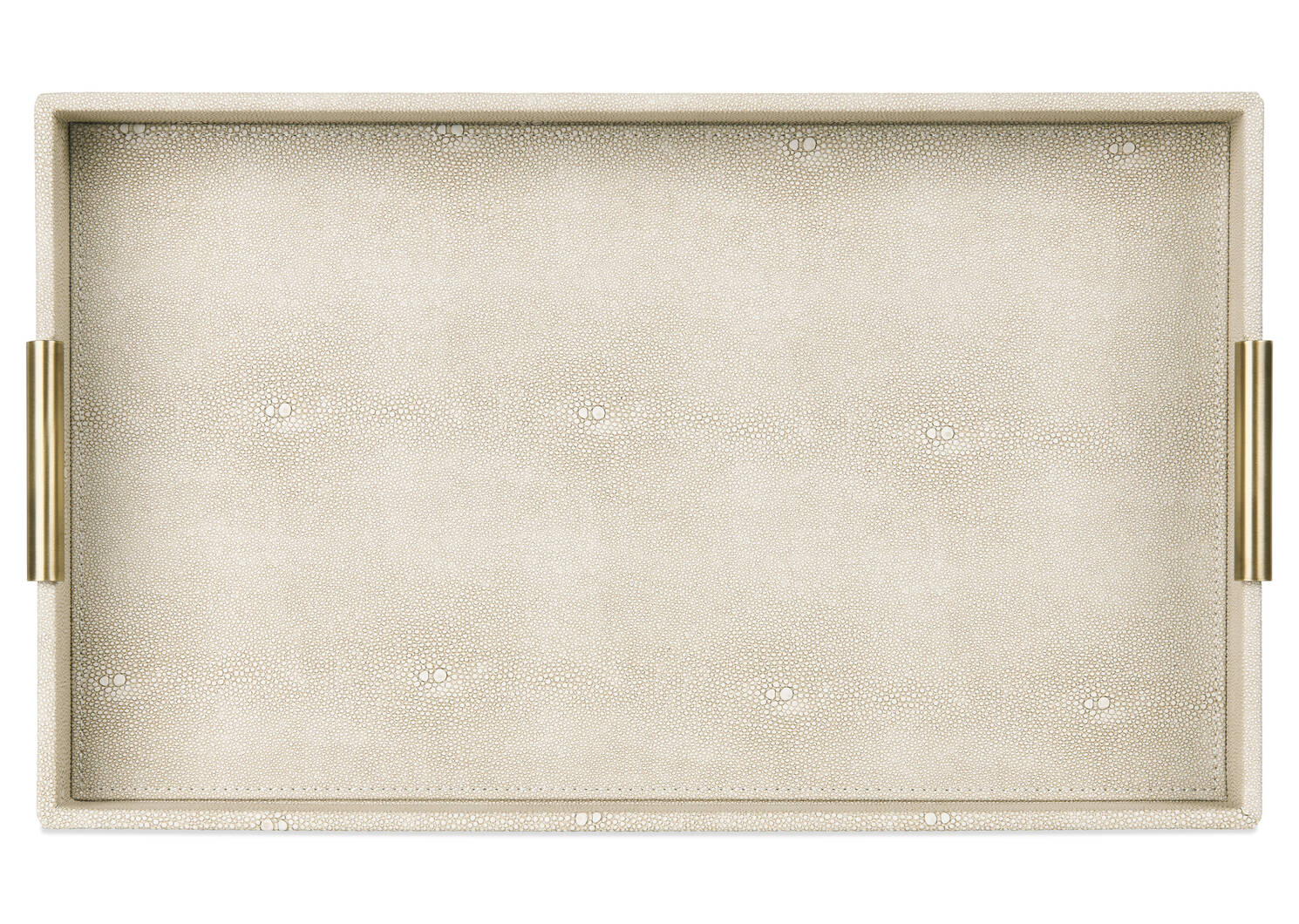 Grand plateau similicuir Burrell sable